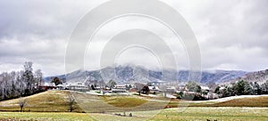 Light dusting in the Smoky Mountains