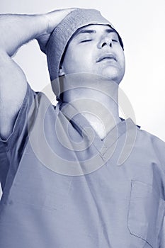 Weary shiftworker photo