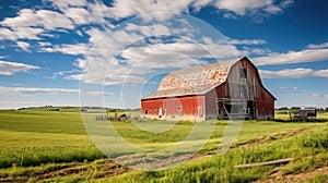 weathe red barn wood