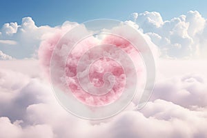 Weather background day shape fluffy sky background blue white valentine love heaven nature clouds