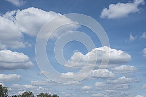 Weather background: Gathering cumulus clouds. Dramatic cloudy background. 6