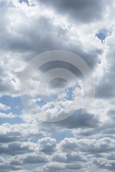 Weather background: Gathering cumulus clouds. Dramatic cloudy background. 7