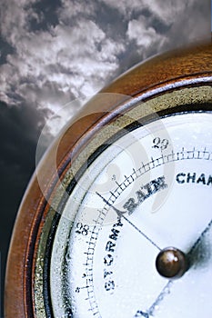 Weather Barometer Indicating Bad Weather
