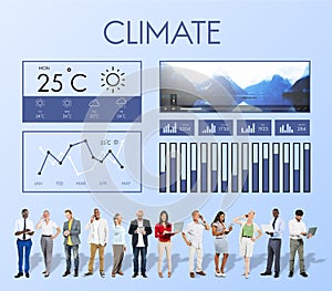 Weather Condition News Report Climate Forecasting Meteorology Te