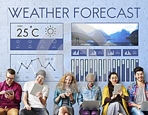 Weather Condition News Report Climate Forecasting Meteorology Te