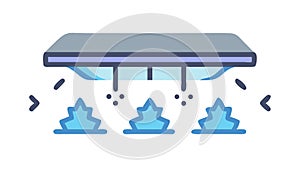 Weather Control System: Futuristic Atmospheric Tech, vector design Generative AI photo