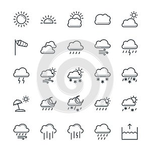 Weather Cool Vector Icons 1