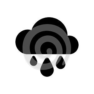 Weather downpour rain icon simple