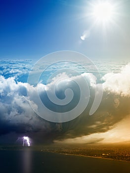 Weather forecast concept, climate change concept