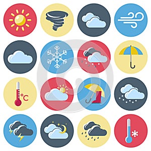 Weather Forecast Icon Set