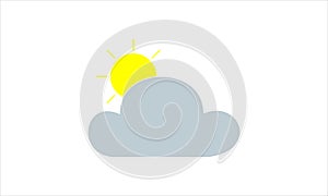 Weather forecast partly sunny icon