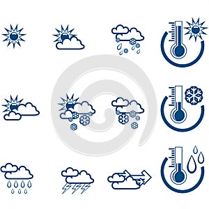 Weather Forecast vector icone