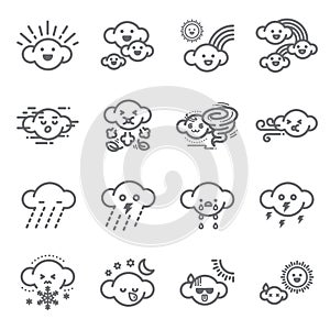 Weather icon set