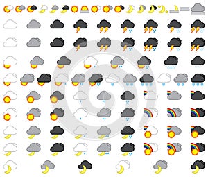 Weather icon set