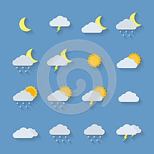 Weather icon set.