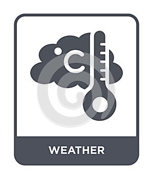weather icon in trendy design style. weather icon isolated on white background. weather vector icon simple and modern flat symbol