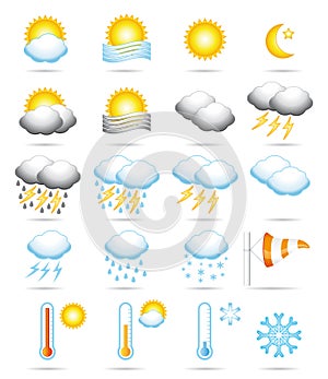 Weather icons.