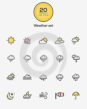 Weather icons