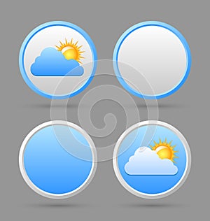Weather icons and blank templates