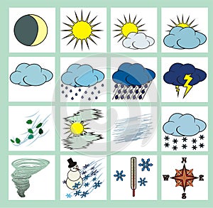 Weather icons color