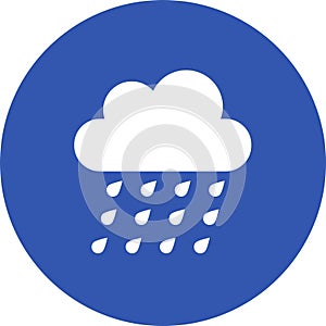 Weather icons. Weather emblem. Round icons with weather symbols and phases of the moon.