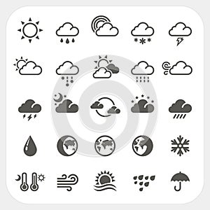 Weather icons set photo