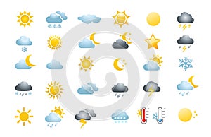 30 weather icons