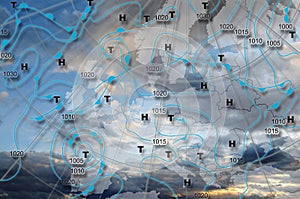 Weather map Europe