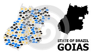 Weather Mosaic Map of Goias State