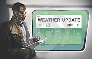 Weather Report Data Meteorology Concept
