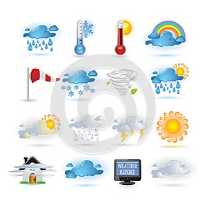 Weather report icon set