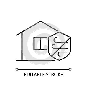 Weather resistance linear icon