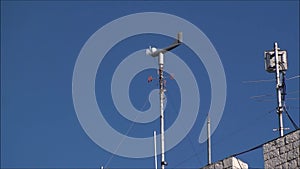 Weather station on Castle monforte campobasso