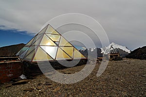 Weather Station on Chacaltaya near La Paz, Bolivia photo