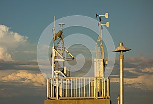 A weather station on the gulf coast of florida