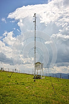Weather station in mountain