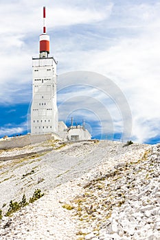 weather station on summit of Mont Ventoux, Provence, France