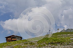 Weather station in the top of the mountains