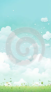 Weather themed background in portrait mode with copy space - stock picture backdrop photo