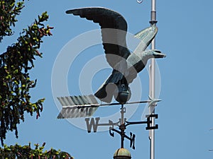Weather vane with eagle