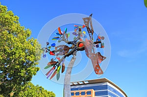 Tempe, Festival of the Arts: Sculpture by Andrew Carson - Wind Sculpture