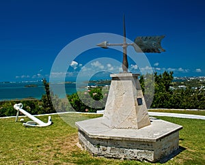 Weather Vane overlooking the Ocean