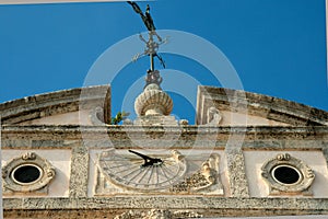 Weather Vane on Top of Mansion