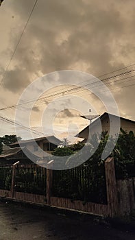 The weather was so beautiful after the rain stopped