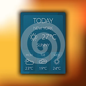 Weather widget