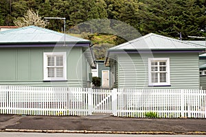 Weatherboard house in the former mining township of Queenstown