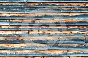 Weathered Barn Wall with Overlapped Wood Siding