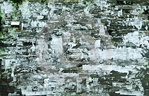 Weathered Billboard Surface creating an abstract textured background