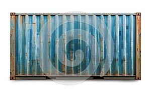 Weathered Blue Shipping Container