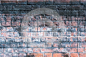 Weathered brick wall